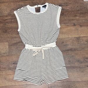 Striped Black and Women’s Romper